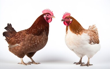 Brown hens. Great for stories about chickens, organic farming, poultry farming, homesteading, food supply, livestock and more. 