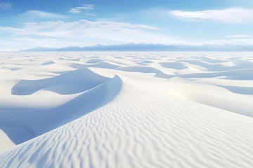 Fotobehang white sand dunes, Generative AI © Nino68