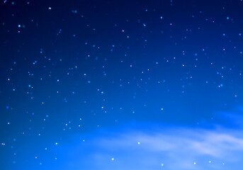 澄んだ美しい星空　クリスマスナイト