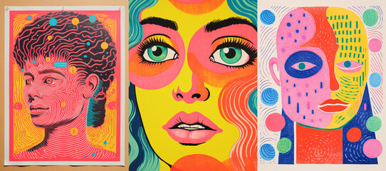 Bring creativity alive through a blend of hand-drawn pictures on textured paper augmented by brilliant hues of Risograph printing.