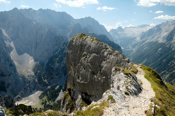 Alpine Landschaft im Wettersteingebirge
