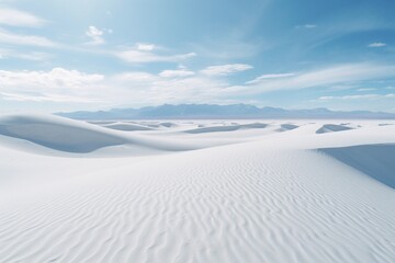 Fototapeta na wymiar white sand dunes, Generative AI
