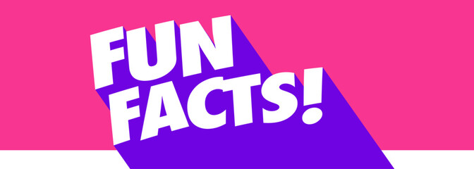 Fun facts on speech bubble