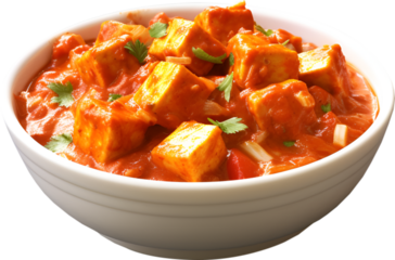 Delicious Paneer Masala Dish in a white Bowl