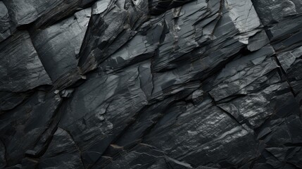 Black white rock texture dark gray stone granite background