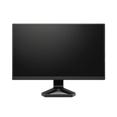  Black monitor on transparent background