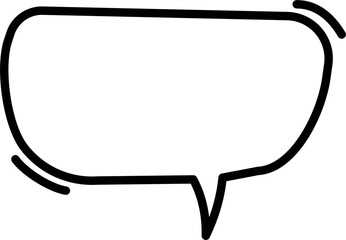 Speech Bubble Outline Illustration Isolated Vector