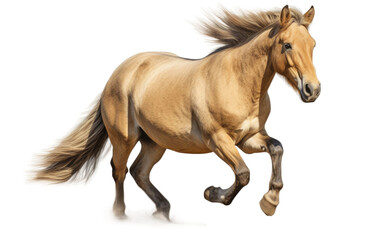 Obraz na płótnie Canvas Majestic Przewalskis Horse Gallops transparent background