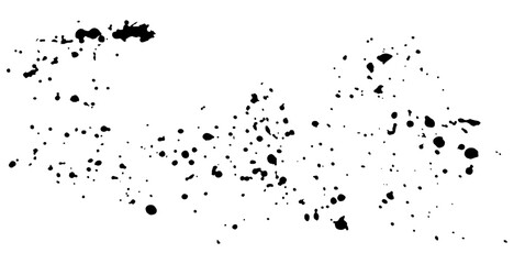 Grunge texture brush strokes and splashes