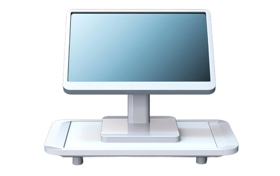 3D Cartoon of Adjustable Monitor Stand transparent background