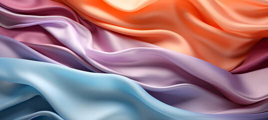 Obraz premium Gradient Abstract textile fabric. Soft light background for beauty products or other