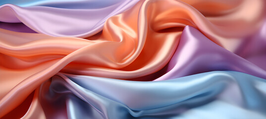 Obraz premium Gradient Abstract textile fabric. Soft light background for beauty products or other