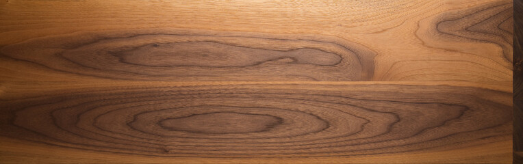 Real long american black walnut with sapwood honey color texture after exposure to the sun for 3...