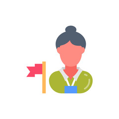 Museum Guide icon in vector. Illustration