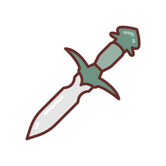 Ancient Daggers icon in vector. Illustration