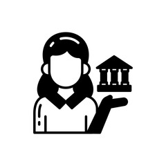 Curator icon in vector. Illustration
