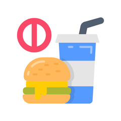 No Food icon in vector. Illustration