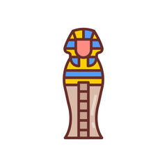 Sarcophagus icon in vector. Illustration