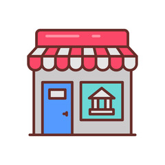 Museum Store icon in vector. Illustration