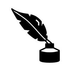 Quill Pen icon in vector. Illustration