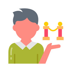 Exhibition Designer icon in vector. Illustration