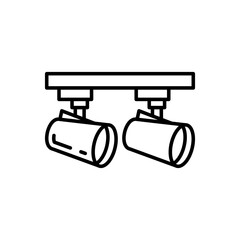 Spotlight icon in vector. Illustration