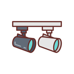 Spotlight icon in vector. Illustration