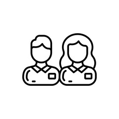 Museum Staff icon in vector. Illustration