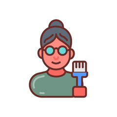 Conservator icon in vector. Illustration