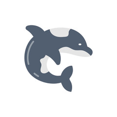 Giant Whale icon in vector. Illustration