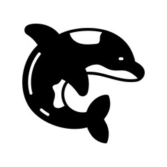 Giant Whale icon in vector. Illustration
