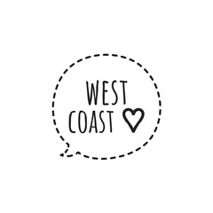 ''West coast'' Quote Illustration