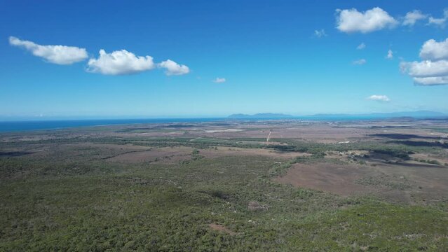 Aerial footage of Bowen North Queensland Australia