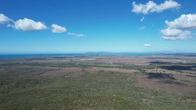 Aerial footage of Bowen North Queensland Australia