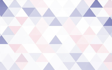 A white background with gray squares and triangles, geometric pattern, light violet, light navy. White geometric texture. 
