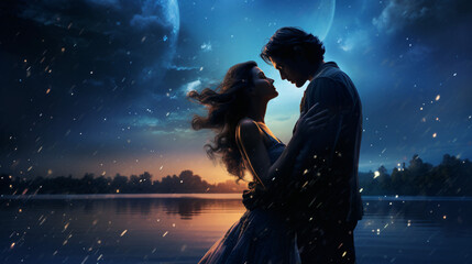 Fantasy romance novel stars sky