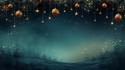 Obraz na płótnie Canvas Christmas Background with decoration for new year celebration and copy space.