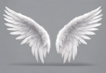 White Angel Wings, 
Angelic Feathers, 
Heavenly Winged Seraph