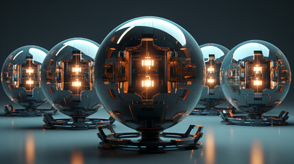 Futuristic spheres