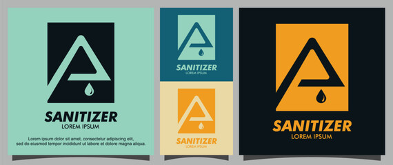 Hand washing faucet logo template
