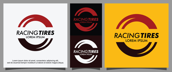 Motor vehicle tire logo template
