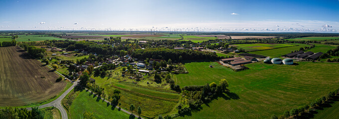 Luftaufnahme Panorama Berge im Havelland