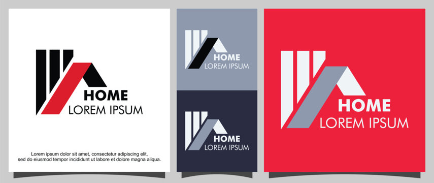 Home building services logo template
