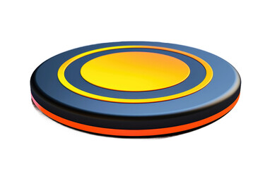 Single Wireless Charging Pad 3D on isolated background