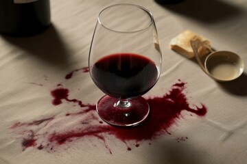 wine stain. Generative AI