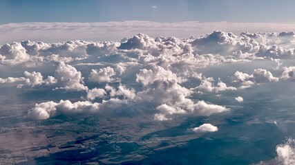 clouds over the mountains