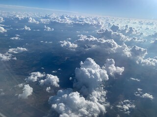 clouds over the sky