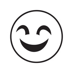 Funny icon vector,  smiley face icon, symbol