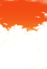Obraz premium 背景素材_夕焼けと雲