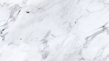 Rolgordijnen Seamless pattern background of a white marble texture backdrop © Keitma